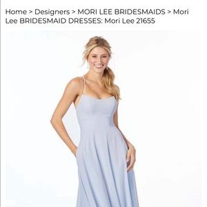 MORI LEE 21655 Bridesmaid Dress Fog Color Size 10